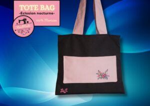 sac noir et rose by Zazie Jam